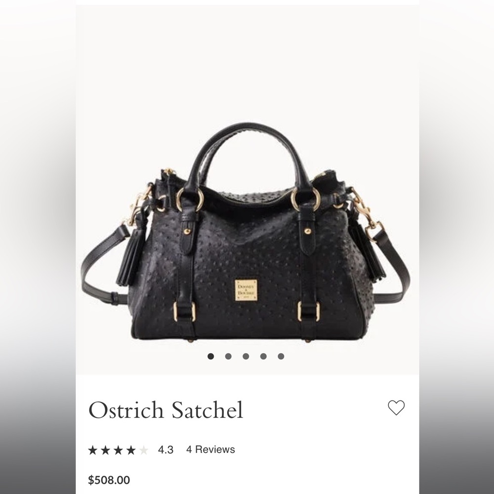 Dooney and Bourke Ostrich Satchel